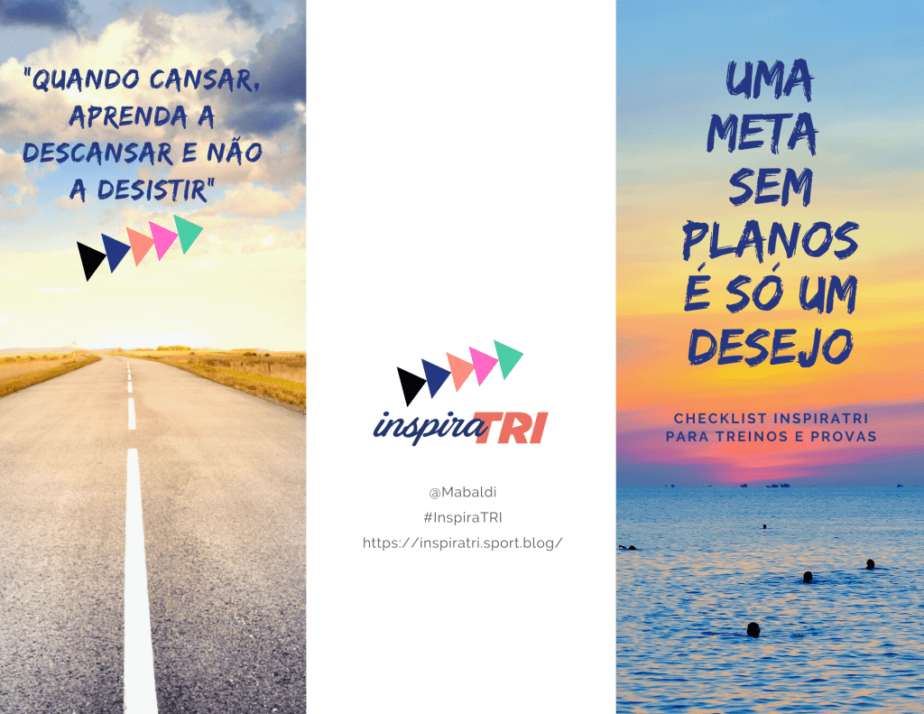Checklist para provas e treinos de triathlon do InspiraTRI